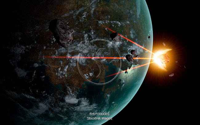 A laser anti-asteroid defense system built on an extraterrestrial world ...