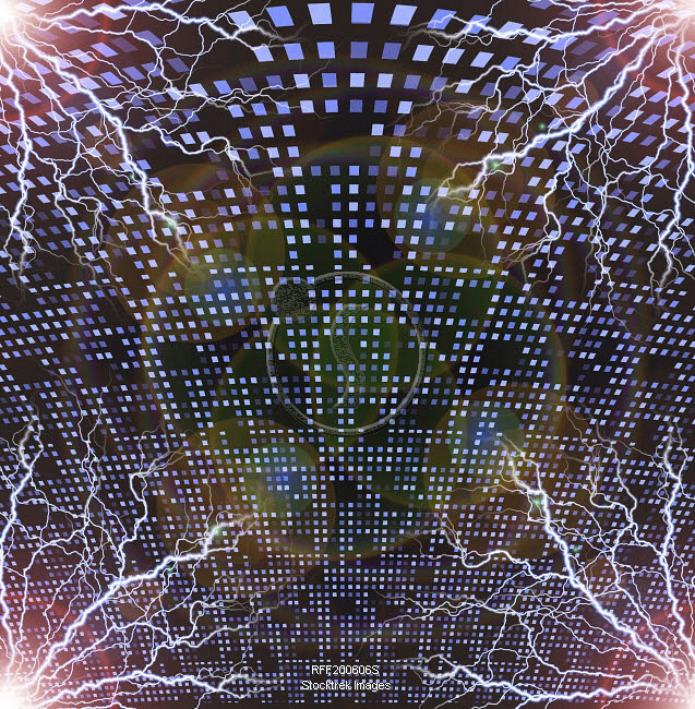 Abstract pattern with lightnings | Stocktrek Images