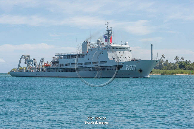 People's Liberation Army (Navy) submarine rescue ship Chang Dao in ...